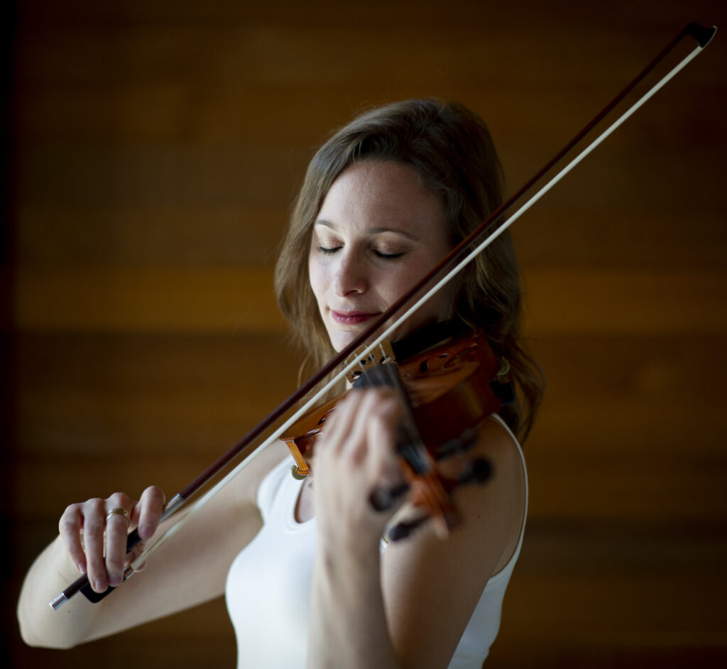 Heather playing violin